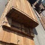 Ca. 204x Guyana Teak Planken Fijnbezaagd, 31x80mm, 91/215cm, 17/245cm,